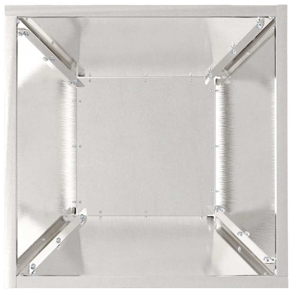 Edelstahl Pflanzgefäß Set, 5-teilig, Silber