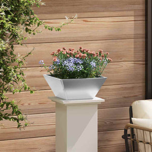 Silbernes Garten-Pflanzgefäß, 5er-Set