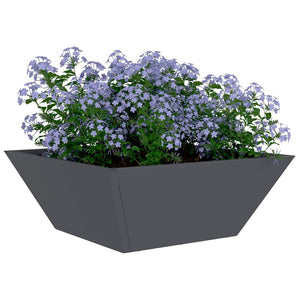 Anthrazit Garten Pflanzgefäß 5er Set 40x40x15cm