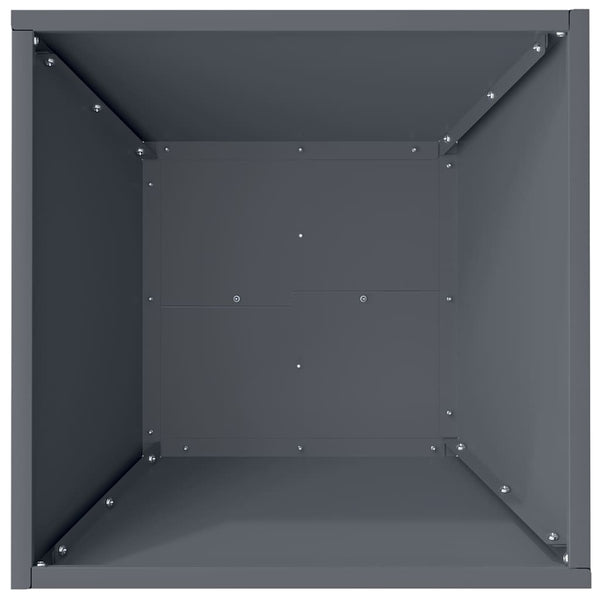 Anthrazit Garten Pflanzgefäß 5er Set 40x40x15cm