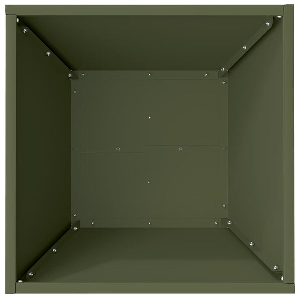 Garten Pflanzgefäß 5er Set Olive Grün 40x40x15cm