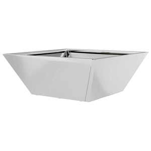 vidaXL Jardinière de jardin argentée 40 x 40 x 15 cm Acier galvanisé