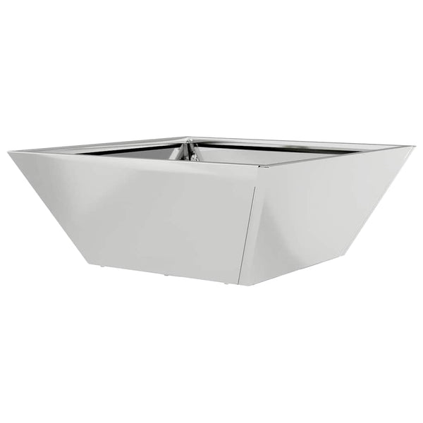 vidaXL Jardinière de jardin argentée 40 x 40 x 15 cm Acier galvanisé
