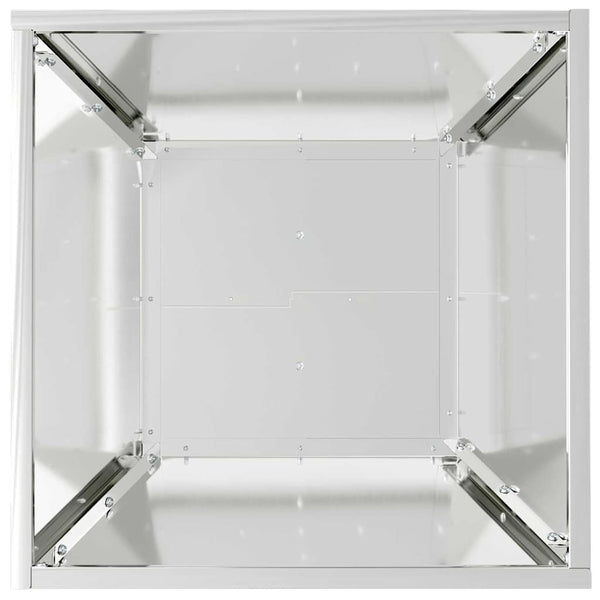 vidaXL Jardinière de jardin argentée 40 x 40 x 15 cm Acier galvanisé