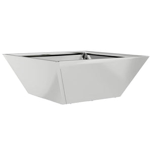 Garten Pflanzgefäß Silber 5er Set 40x40x15cm