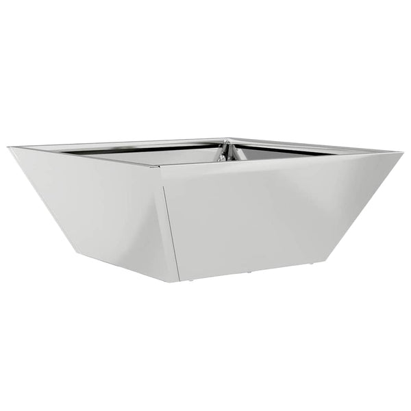 Garten Pflanzgefäß Silber 5er Set 40x40x15cm
