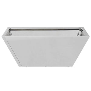 Garten Pflanzgefäß Silber 5er Set 40x40x15cm