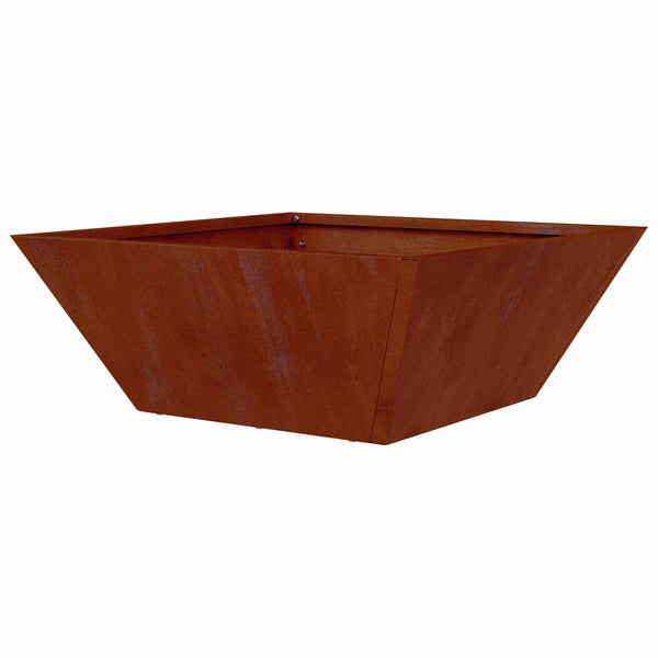 Rostige Pflanzgefäße 5er Set, 40x40x15cm