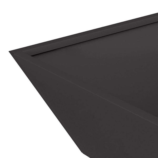 vidaXL Jardinière de jardin Noir 50 x 50 x 15 cm Acier laminé à froid