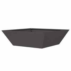 vidaXL Jardinière de jardin Noir 50 x 50 x 15 cm Acier laminé à froid
