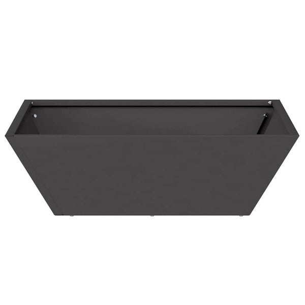 Garten Pflanzgefäß 5er Set Schwarz 50x50x15cm