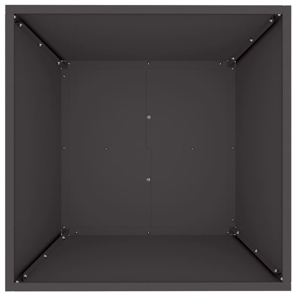 Garten Pflanzgefäß 5er Set Schwarz 50x50x15cm