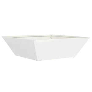 Weißes Garten-Pflanzgefäß 5er Set 50x50x15cm