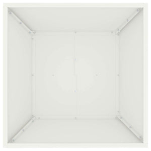 Weißes Garten-Pflanzgefäß 5er Set 50x50x15cm