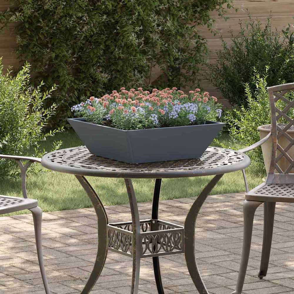 Anthrazit Garten Pflanzgefäß 5er Set 50x50x15cm