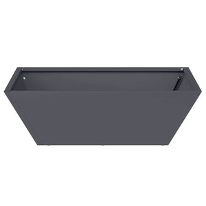 Anthrazit Garten Pflanzgefäß 5er Set 50x50x15cm