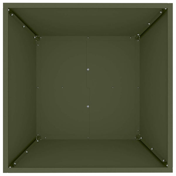 Oliven Grüner Garten Pflanzkasten 50x50x15cm