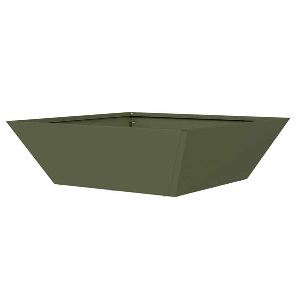vidaXL Jardinière 5 pcs Vert olive 50 x 50 x 15 cm