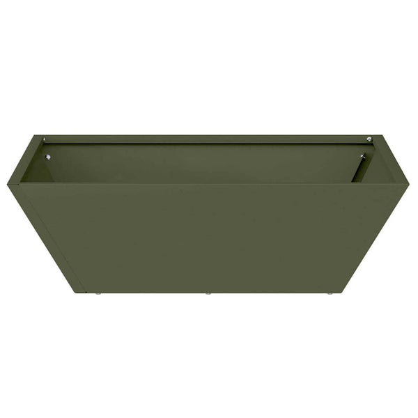 vidaXL Jardinière 5 pcs Vert olive 50 x 50 x 15 cm