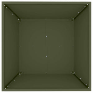 vidaXL Jardinière 5 pcs Vert olive 50 x 50 x 15 cm