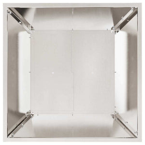 Edelstahl Pflanzgefäß Silber 50x50x15cm