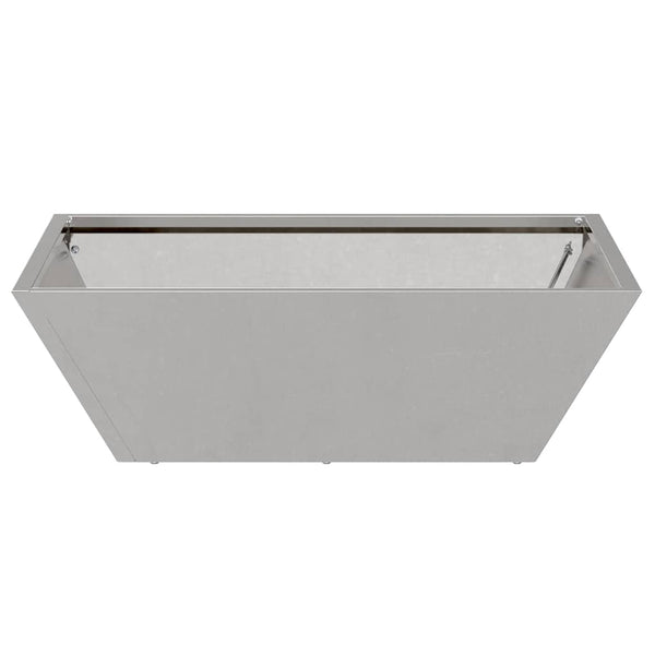 Edelstahl Pflanzgefäß Set, 5-teilig, 50x50x15cm