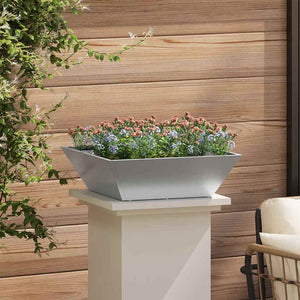 Silbernes Garten-Pflanzgefäß 5er Set