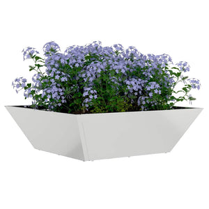 Silbernes Garten-Pflanzgefäß 5er Set