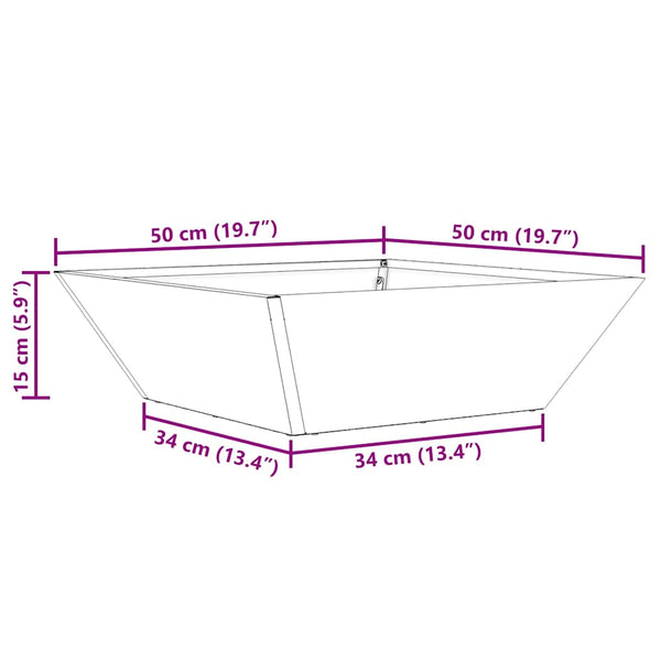 Silbernes Garten-Pflanzgefäß 5er Set