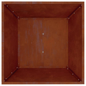 Rostiges Garten Pflanzgefäß 50x50x15cm