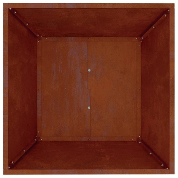 vidaXL Jardinière de jardin 5 pcs Rouille 50 x 50 x 15 cm Acier Corten