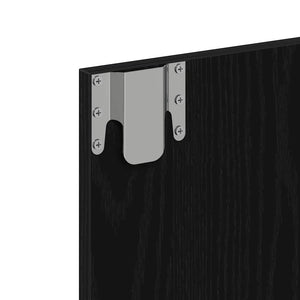 Spiegelschrank mit Regal Schwarz Eiche 60cm