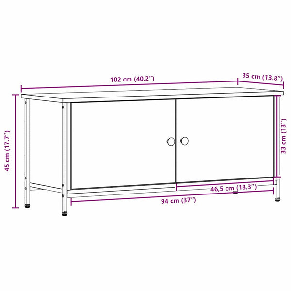 TV-Schrank Altholz 100 cm