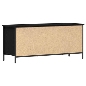 Schwarzer TV-Schrank Eichen-Optik 100 cm