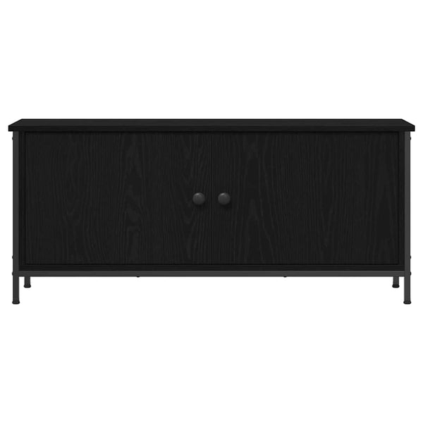 Schwarzer TV-Schrank Eichen-Optik 100 cm
