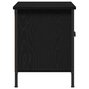 Schwarzer TV-Schrank Eichen-Optik 100 cm
