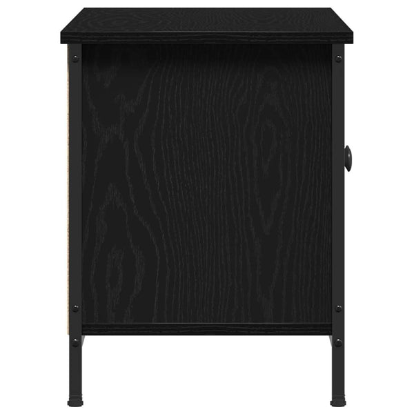 Schwarzer TV-Schrank Eichen-Optik 100 cm