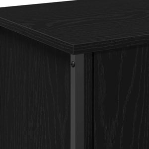 TV-Schrank Schwarz Eichen-Optik 60 cm