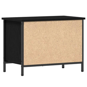 TV-Schrank Schwarz Eichen-Optik 60 cm