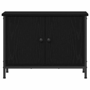 TV-Schrank Schwarz Eichen-Optik 60 cm