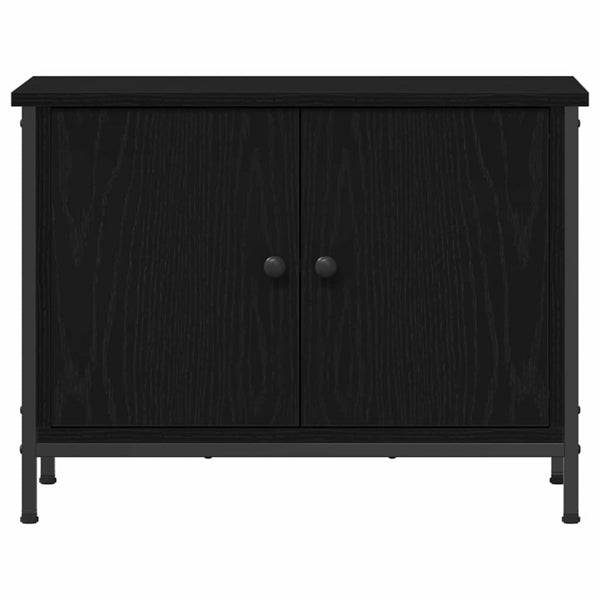 TV-Schrank Schwarz Eichen-Optik 60 cm