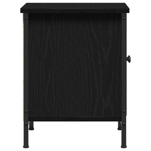 TV-Schrank Schwarz Eichen-Optik 60 cm