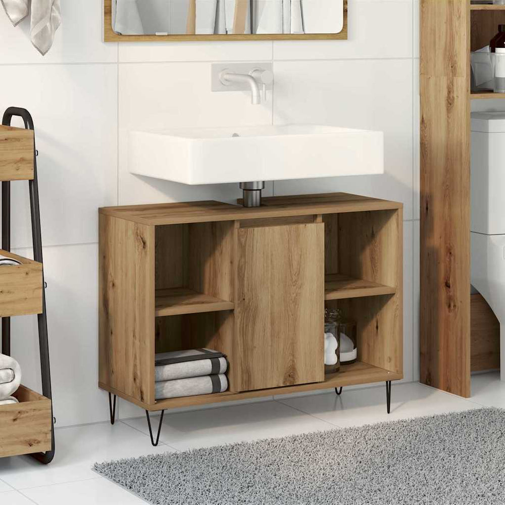 Badezimmerschrank Artisan Eiche 80cm