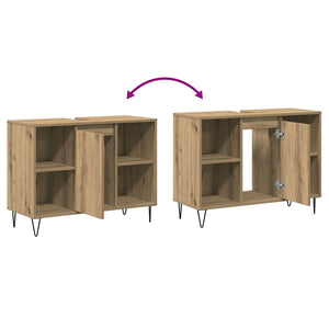 Badezimmerschrank Artisan Eiche 80cm