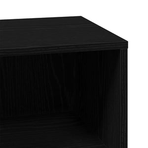 Schwarzer Badezimmerschrank mit Tür