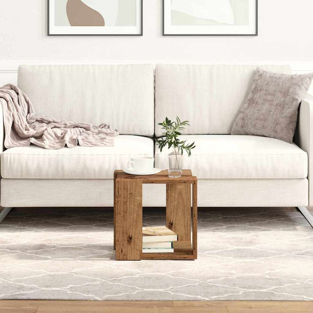 Couchtisch Altholz 32x32 cm