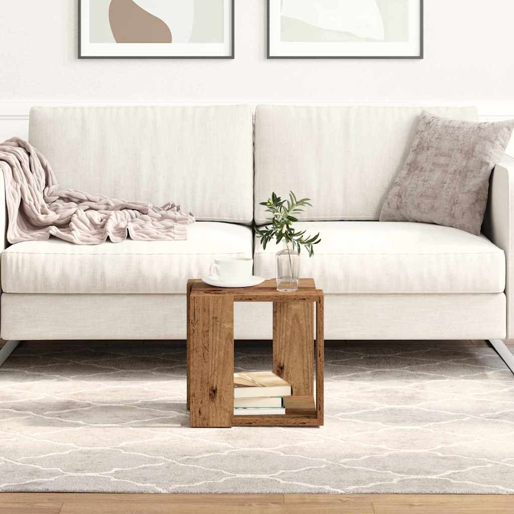 Couchtisch Altholz 32x32 cm