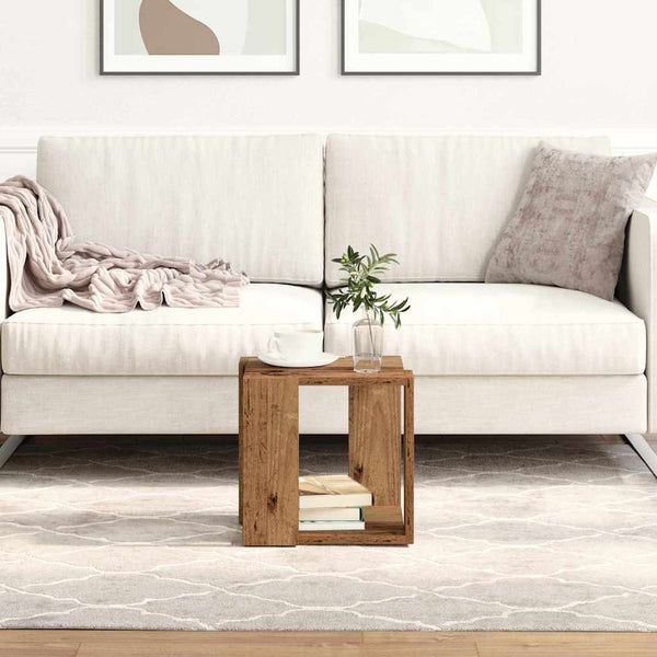 Couchtisch Altholz 32x32 cm