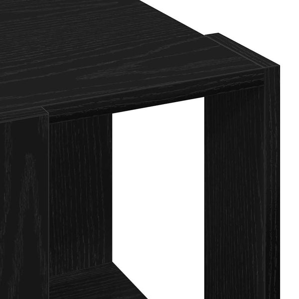 Couchtisch Schwarz Eichenoptik 32x32 cm