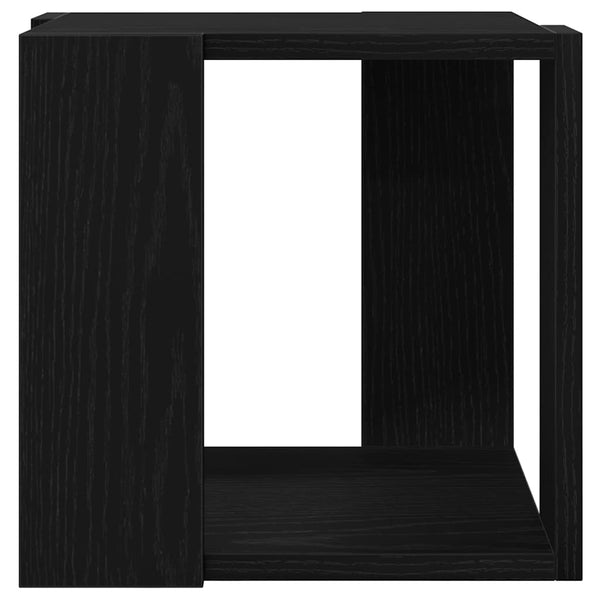 Couchtisch Schwarz Eichenoptik 32x32 cm